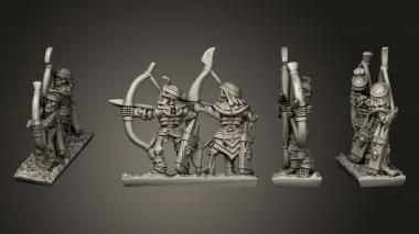 Military figurines Skeleton Strip 10 3d model