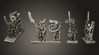 Military figurines Skeleton Strip Lider 01 3d model