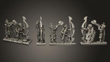 Military figurines Skeleton Strip Lider 02 3d model