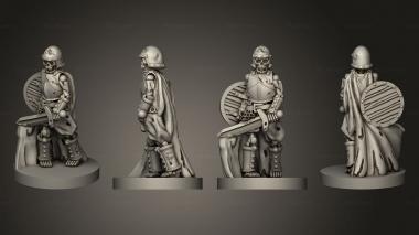 Military figurines Skeleton Warriors Set 1 01 3d model