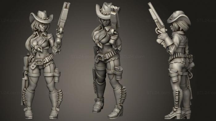 Military figurines (Irvina From Wasteland, STKW_1255) 3D models for cnc