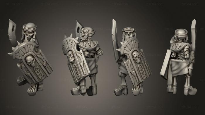 Military figurines (Skeletons Sword  04, STKW_12611) 3D models for cnc