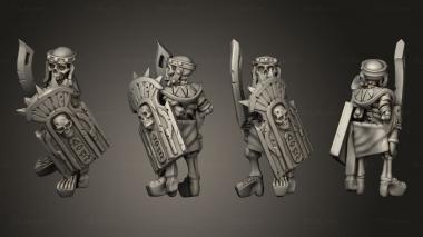 Military figurines Skeletons Sword  04 3d model