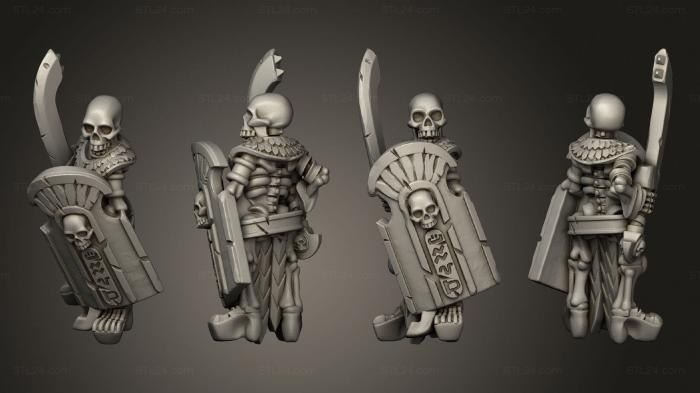 Military figurines (Skeletons Sword  05, STKW_12612) 3D models for cnc