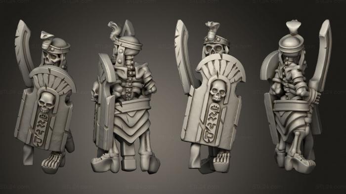 Military figurines (Skeletons Sword  09, STKW_12615) 3D models for cnc