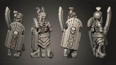 Military figurines Skeletons Sword  09 3d model