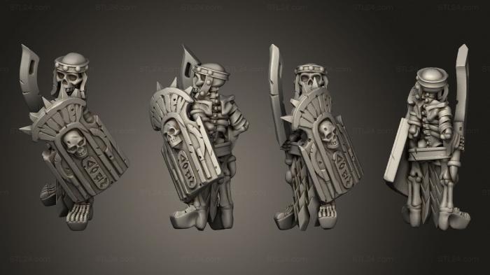 Military figurines (Skeletons Sword  12, STKW_12617) 3D models for cnc