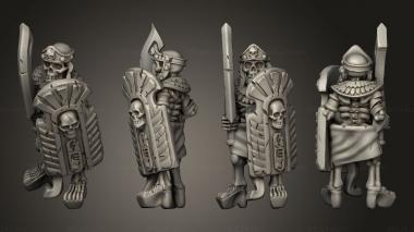 Military figurines Skeletons Sword  13 3d model