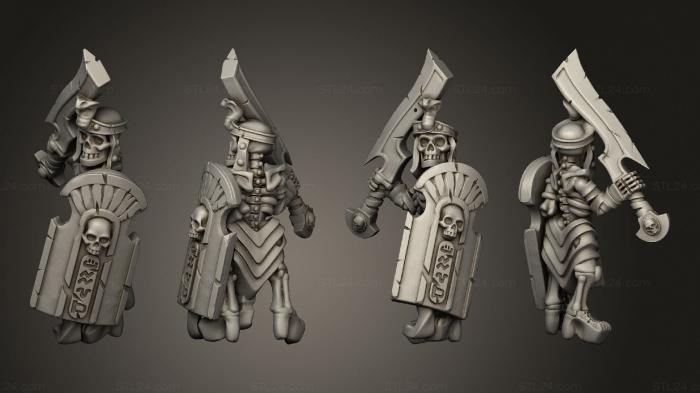 Military figurines (Skeletons Sword  14, STKW_12619) 3D models for cnc