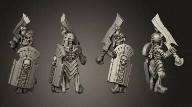 Military figurines Skeletons Sword  14 3d model