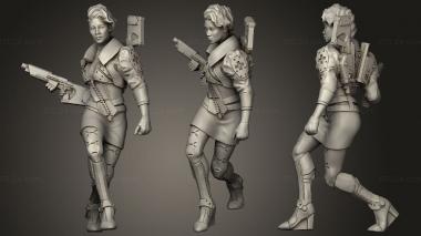 Military figurines Janet Elroy   Cyberpunk Medic 3d model