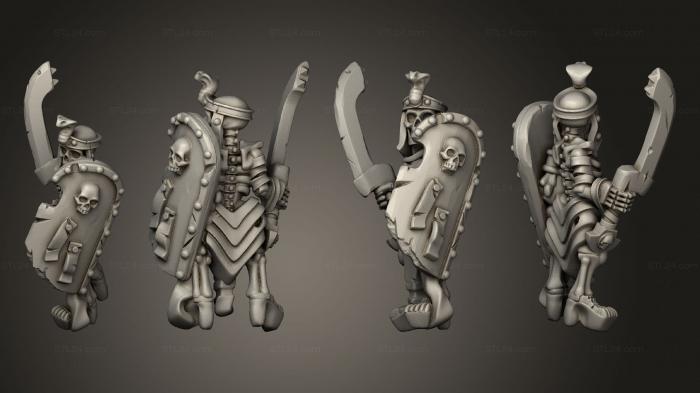Military figurines (Skeletons Sword  16, STKW_12620) 3D models for cnc