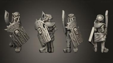 Military figurines Skeletons Sword  19 3d model