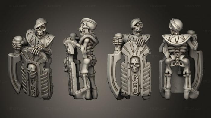 Military figurines (Skeletons Sword  22, STKW_12624) 3D models for cnc