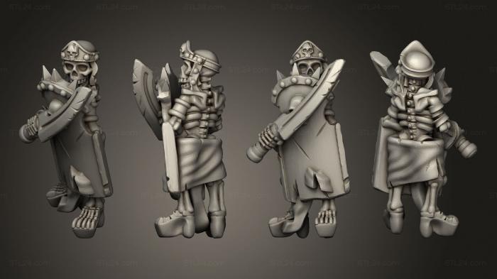Military figurines (Skeletons Sword  24, STKW_12626) 3D models for cnc