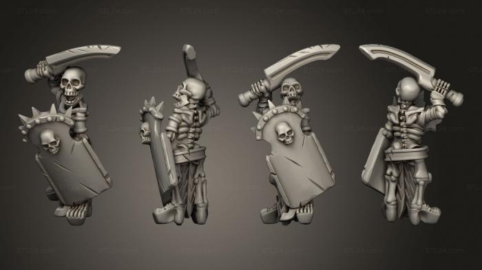 Military figurines (Skeletons Sword  26, STKW_12627) 3D models for cnc
