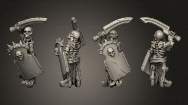 Military figurines Skeletons Sword  26 3d model