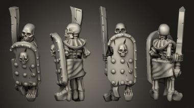 Military figurines Skeletons Sword  27 3d model