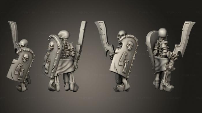 Military figurines (Skeletons Sword  28, STKW_12629) 3D models for cnc