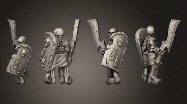 Military figurines Skeletons Sword  28 3d model