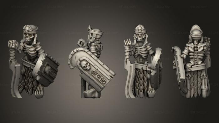 Military figurines (Skeletons Sword  29, STKW_12630) 3D models for cnc