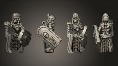 Military figurines Skeletons Sword  29 3d model