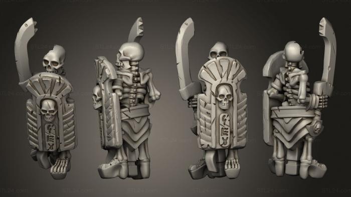 Military figurines (Skeletons Sword  31, STKW_12631) 3D models for cnc