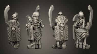 Military figurines Skeletons Sword  31 3d model