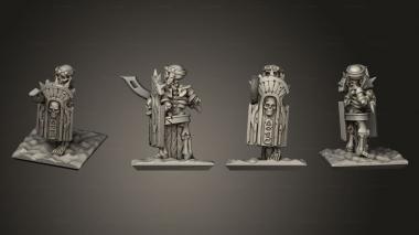 Military figurines Skeletons Sword 01 3d model