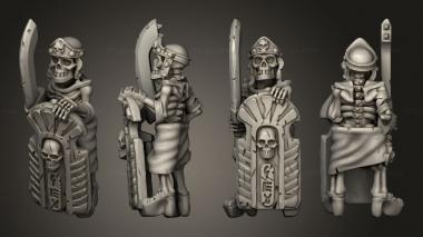 Military figurines Skeletons Sword 02 3d model