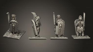 Military figurines Skeletons Sword 03 3d model
