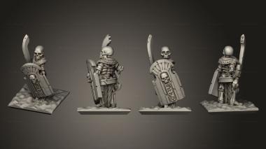 Military figurines Skeletons Sword 05 3d model