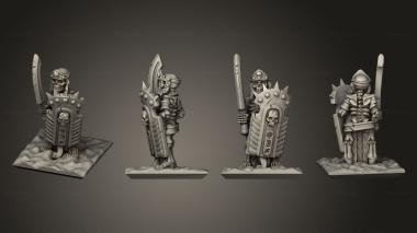Military figurines Skeletons Sword 06 3d model