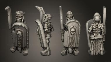 Military figurines Skeletons Sword 08 3d model