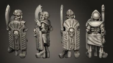 Military figurines Skeletons Sword 11 3d model