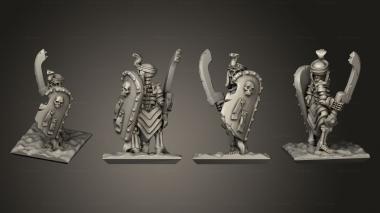 Military figurines Skeletons Sword 16 3d model