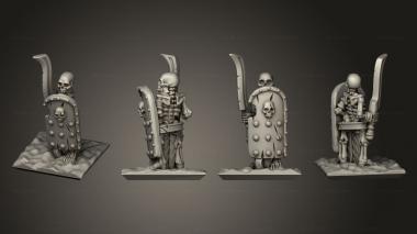 Military figurines Skeletons Sword 17 3d model