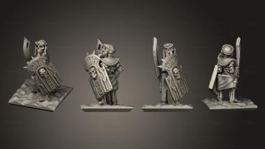 Military figurines Skeletons Sword 19 3d model