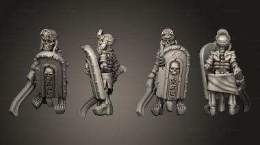 Military figurines Skeletons Sword 20 3d model