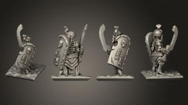 Military figurines Skeletons Sword 21 3d model