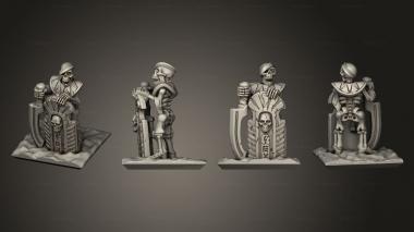 Military figurines Skeletons Sword 22 3d model