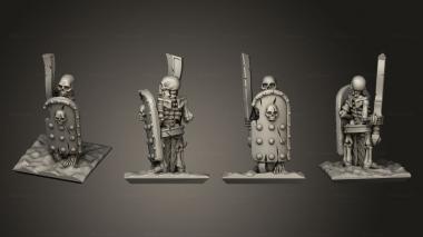 Military figurines Skeletons Sword 23 3d model