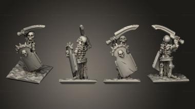 Military figurines Skeletons Sword 26 3d model