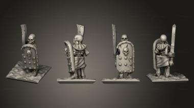 Military figurines Skeletons Sword 27 3d model