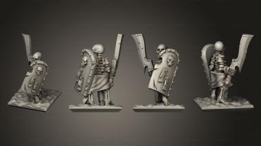Military figurines Skeletons Sword 28 3d model