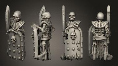Military figurines Skeletons Sword 30 3d model
