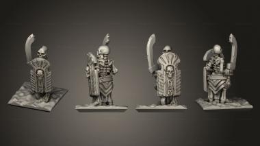 Military figurines Skeletons Sword 31 3d model