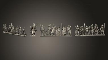 Military figurines Skeletons Sword Stripe 03 3d model
