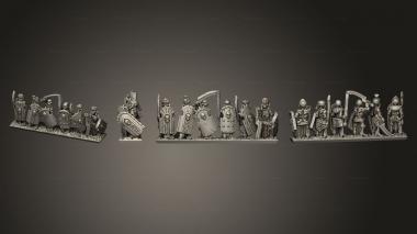Military figurines Skeletons Sword Stripe 05 3d model