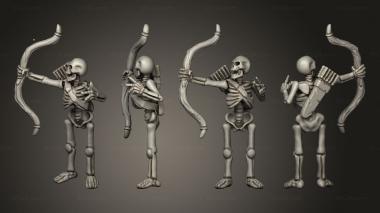 Military figurines Skelly Archer 02 3d model